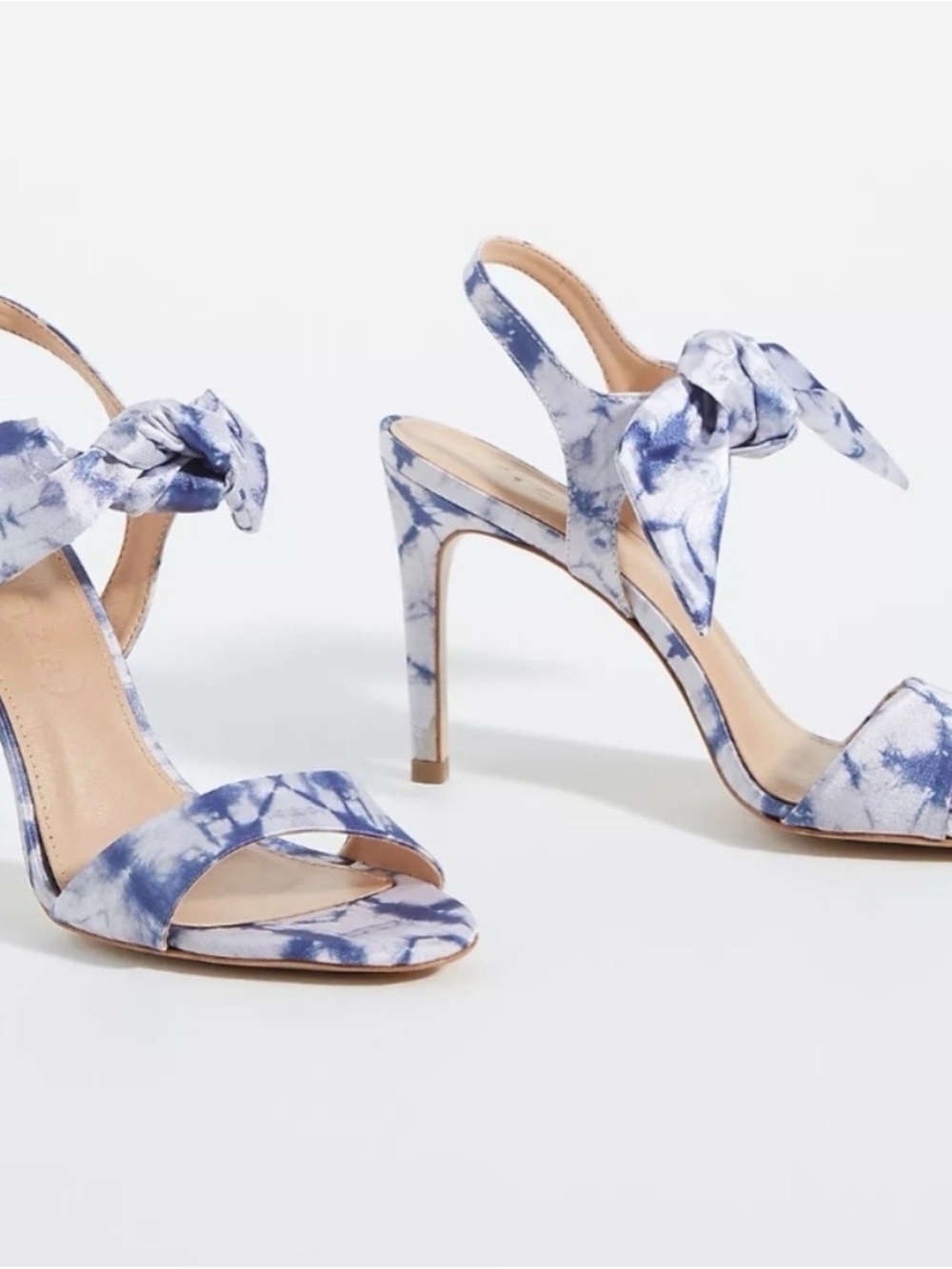 NWOT Anthropologie Vicenza Blue Tie-Dye Bow Heels – Size 7